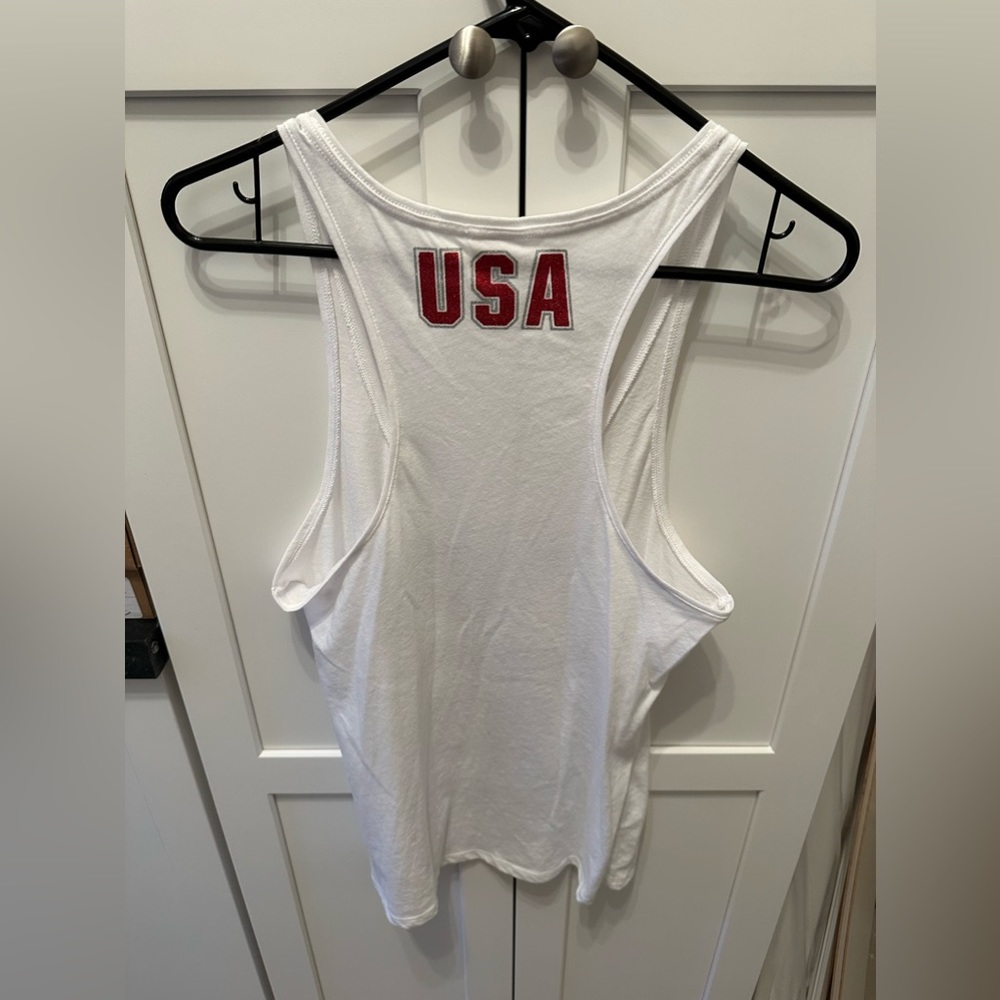 Victorias Secret Pink white Fourth of July Tank - Picture 5 of 6